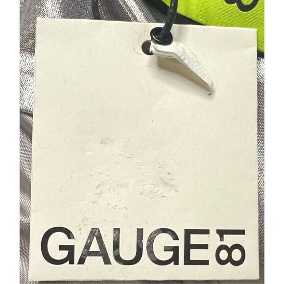 GAUGE81 Naha Metallic  Mini Dress in Metallic Silver NWT Size Large - Picture 10 of 12